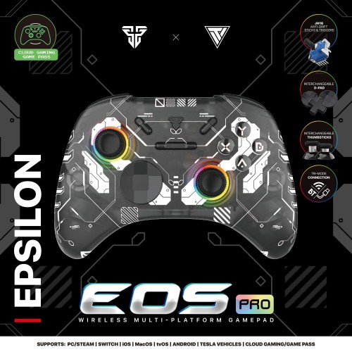 WGP15 EOS Pro Wireless Multi-Platform Gaming Controller – Epsilon (BT 5.0, 18H Battery)