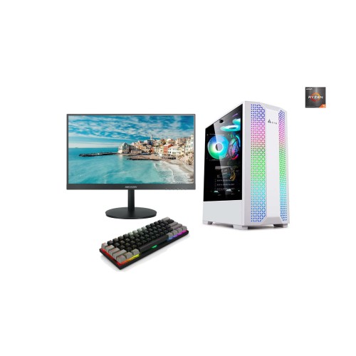 Ryzen 5 3600 GTX 1660 Super Desktop Computer Set With 22" FHD Monitor