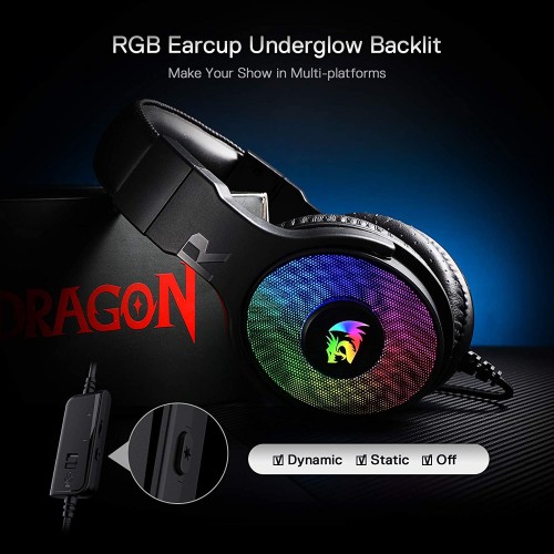 Redragon Pandora Black 7.1 RGB Gaming Headset RD-H350RGB