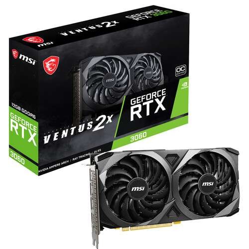 MSI RTX 3060 Ventus 3X 12G OC Graphics Card