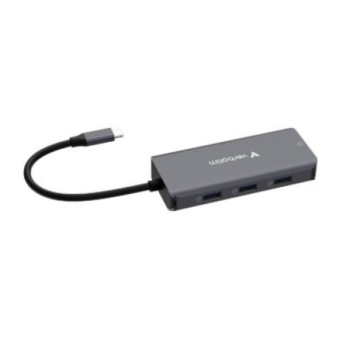 Verbatim USB-C 6-Port Hub With RJ45, 4K HDMI & 100W PD
