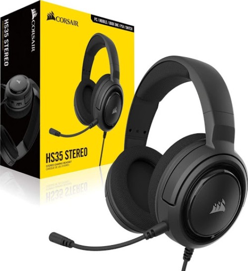 Corsair HS35 Stereo Gaming Headphone - Black