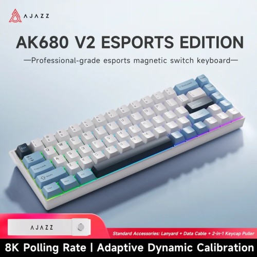 AJAZZ AK680 V2 HE Magnetic Gaming Keyboard(Blue)