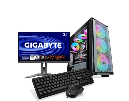 Desktop Computer Set I9-13900K | 32 GB DDR5 RAM | 1 TB NVME SSD | White Build | 4K MSI Monitor | RTX 3060ti