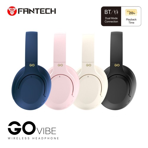 Fantech WH05 Go Vibe Dual Mode Wireless Headset | Bluetooth & Wired | 40mm Drivers