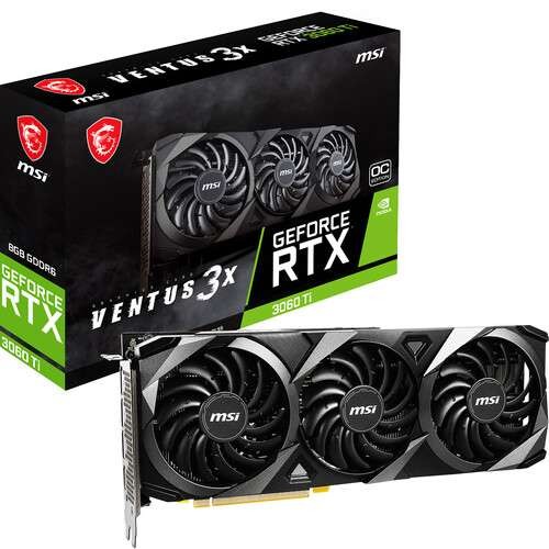 MSI RTX 3060 Ti 8GB VENTUS 3X OC Graphics Card