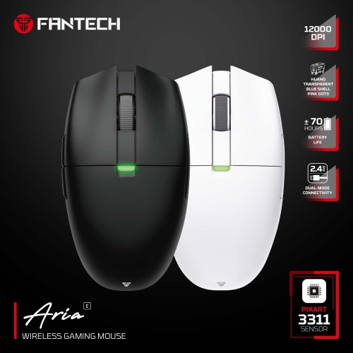ARIA XD7E Lightweight Wireless Gaming Mouse – 12000 DPI, 1000Hz Polling Rate