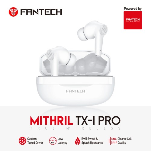 TX1 Pro Mithril True Wireless Earphone – White