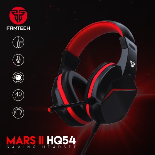 HQ54 Mars II Gaming Headset – 3.5mm Jack, Noise-Cancelling Mic