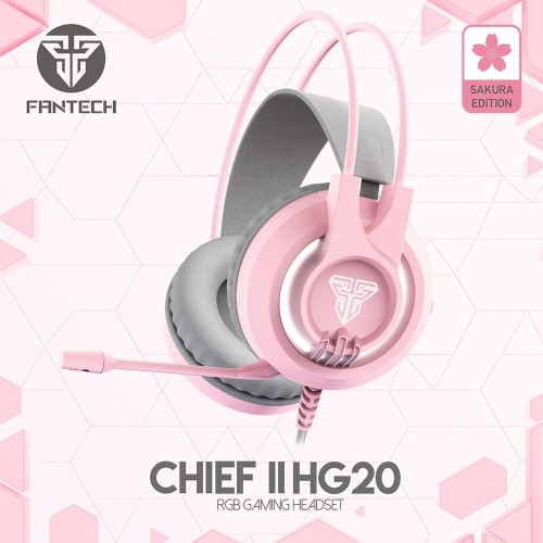 Fantech CHIEF II HG20 RGB Gaming Headset – Pink
