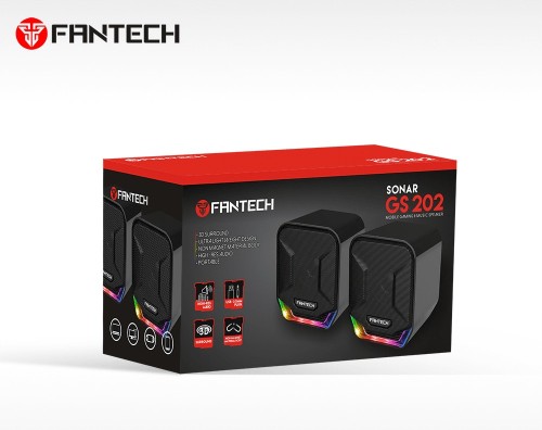 Fantech GS202 Sonar Mini RGB Bluetooth Gaming Speaker - BLACK