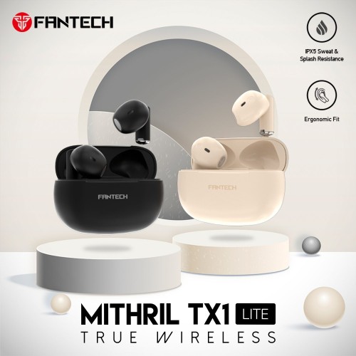 TWS TX1 Lite Bluetooth Wireless Earbuds With Built-in Microphone