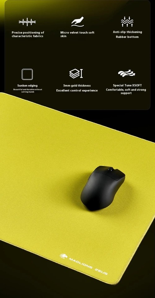 MADLIONS Zeus X-Soft Gaming Mouse Pad