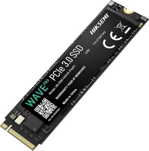 Hikvision HIKSEMI SSD WAVE Pro(P) 512G, PCIe Gen 3 X 4, NVMe, 80.15 Mm × 22.15 Mm × 2.38 Mm Up To 3500MB/s Read Speed, 1800MB/s Write Speed, Internal Solid State Drive