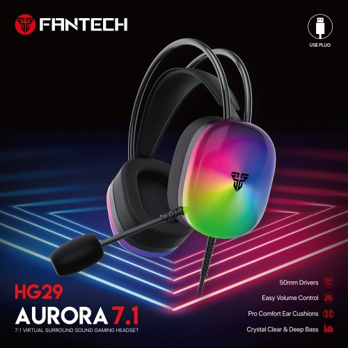 Fantech HG29 Aurora RGB 7.1 Surround Wired Gaming Headset