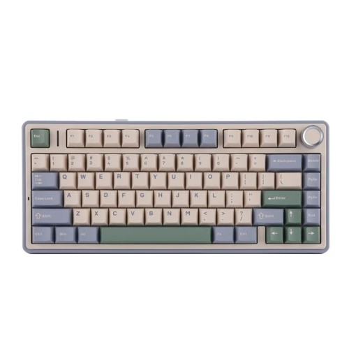 AULA F75 Cedar Green Ice Vein Switch Wireless Mechanical Keyboard – RGB & Hot‑Swappable |
