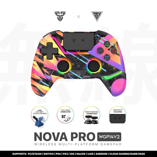 Fantech Nova Pro WGP14 V2 Wireless Hall Effect Gamepad – Nova Pro Solaris (BT 5.3, 6-Axis Gyro)
