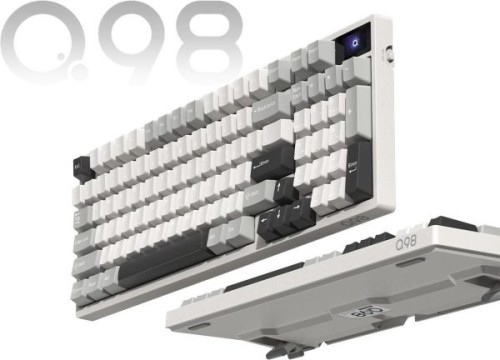 SAMA Q98 Tri-Mode Wireless Mechanical Gaming Keyboard With LCD Display, RGB Hot-swappable Programmable Gaming Keyboard, 2.4G Wireless/Bluetooth/Wired With PBT Double-Shot Keycaps,4000mAh