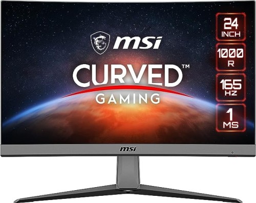 MSI MAG ARTYMIS 242C Curved Gaming Monitor - 23.6 Inch, 16:9 Full HD (1920 X 1080), VA, 165Hz, 1ms, 1000R, FreeSync Premium, DisplayPort, 2x HDMI, Wide Color Gamut, Anti-Flicker, Less Blue Light