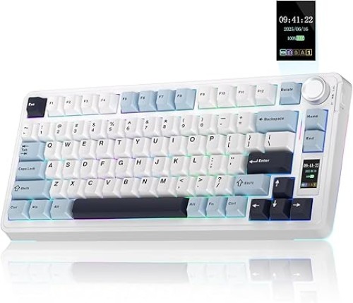AULA S75 Pro Wireless Mechanical Keyboard – Star Vector Switch, 75% Layout, Tri-Mode BT/2.4G/USB-C, Gasket Mount, Hot-Swappable RGB Keyboard