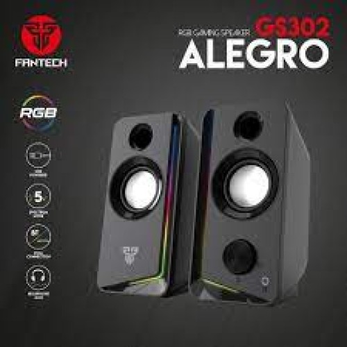 Fantech GS302 ALEGRO RGB Gaming Speaker Dual Connection BT/3.5MM Audio Jack For PC Laptop Mobile Phone