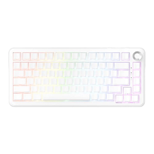 AJAZZ AK820 Max Ultra HE Gaming Keyboard (White/Magnetic Grain Switch)