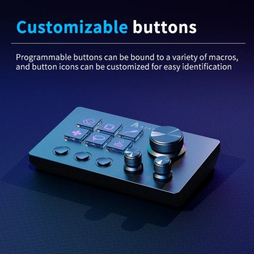AJAZZ AKP03E Stream Deck – Programmable Macro & Streaming Console