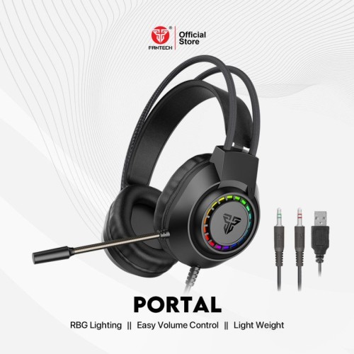 Portal HQ55 Gaming Headset – RGB Lighting, 50mm Drivers, 3.5mm + USB