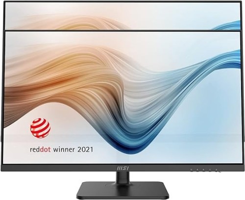 MSI Modern MD271P, 27" Monitor, 1920 X 1080 (FHD), IPS, 75Hz, TUV Certified Eyesight Protection, 5ms, HDMI, Displayport, USB C, Tilt, Swivel, Height Adjustable, Pivot,Black