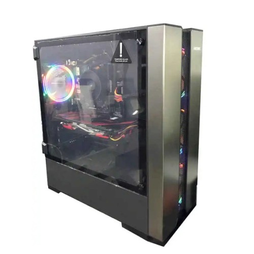 Aresze Multimedia Gaming Transparent Casing Z22B With Goldkist 650W PSU
