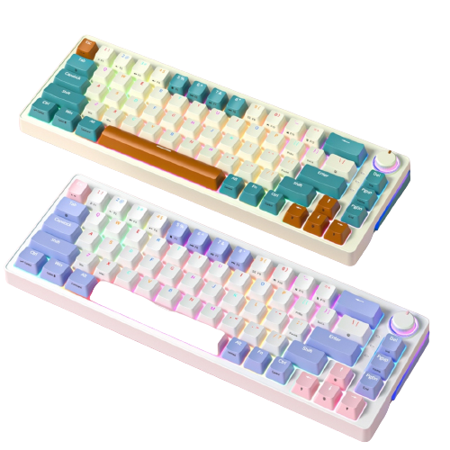 ZIFRIEND ZA68 Wireless Mechanical Keyboard 3 Modes Linear Switch Customized RGB Hotswap Gaming Keyboards 5 Pins Switches Keyboard For PC