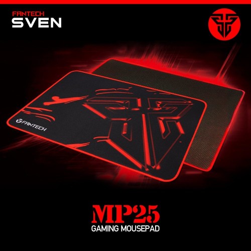 SVEN MP25 Gaming Mousepad – Speed Type Surface (Black & Red)