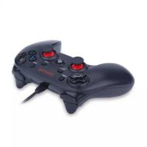 Redragon G807 Gamepad, PC Game Controller, Joystick With Dual Vibration, Saturn, For Windows PC, PS3, Playstation, Android, Xbox 360 (Black, Wired)