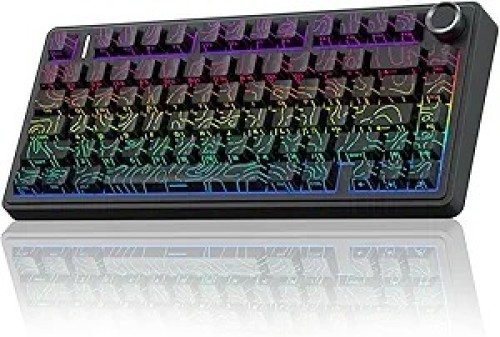 AULA F75 Seiya Switch Wireless Mechanical Keyboard – RGB, Hot-Swappable, 75% Compact Layout