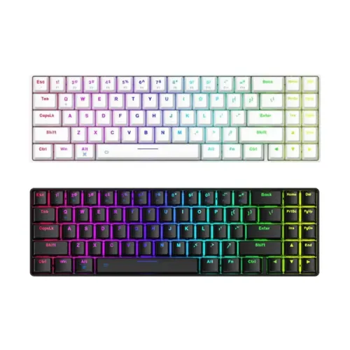 DAREU EK871 GTR Tri-Mode Wireless Gaming Keyboard | Red Switch | RGB