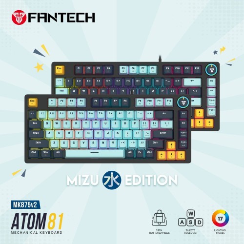 MK875 V2 Atom 81 Mizu Edition Mechanical Keyboard (Blue Switch)