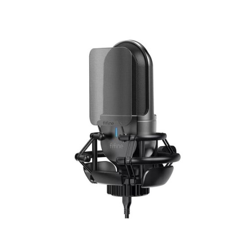 Fifine K720 USB Type-C Cardioid Condenser Microphone With Noise Reduction Plug & Play For Professional Studio Recording, Gaming,