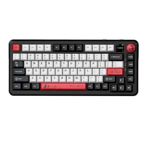 AK820 MAX PLUS -Avocado Switch-BlackGray Theme-3 Model-with Screen- RGB