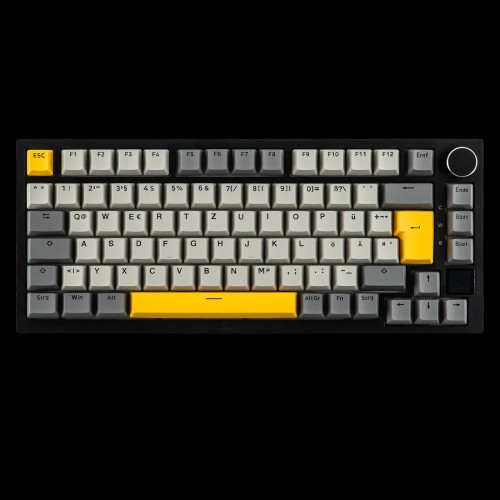 Ajazz AK820 Pro – Black Gray Yellow – Gift Switch 3 Modes RGB DIY
