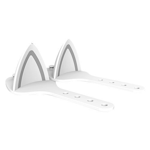 MEOW AC5001 Kitty Ears Headphone Accessories – White (Silicone, Adjustable, Fantech Compatible)
