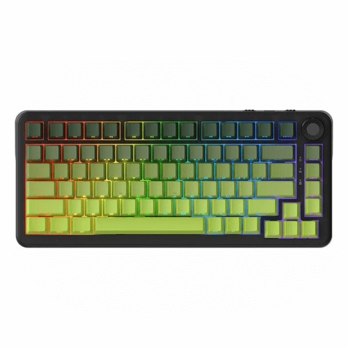AJAZZ AK820 Max Plus Gaming Keyboard – 75% RGB Wireless(Gradient Green/Dream Weaver)