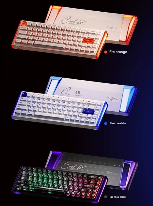 DAREU Cool 68 Magnetic Gaming Keyboard | Ice Blade & Shadow Blade Switch | Multiple Colors