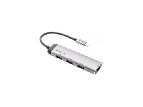 Verbatim USB-C Multiport HUB – 4-Port USB 3.2 Gen 1 Type-A Adapter