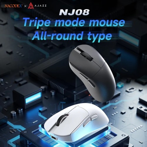 AJAZZ NJ08 Tri-Mode Wireless Gaming Mouse