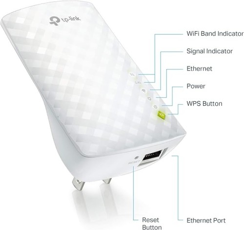 TP-Link AC750 WiFi Range Extender - Dual Band Cloud App Control Up To 750Mbps, One Button Setup Repeater, Internet Booster