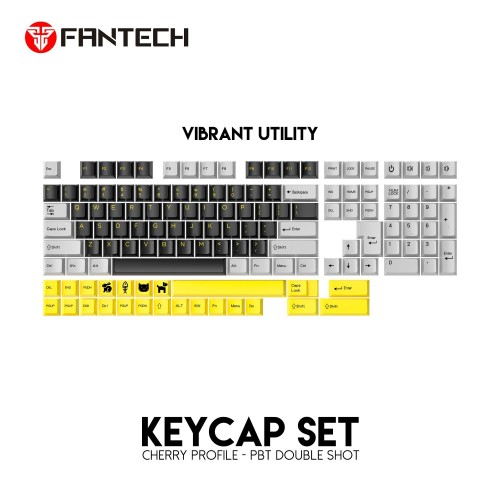ACK01 PBT Dual-Shot Keycaps Set – Vibrant Utility (Cherry Profile, Durable PBT)