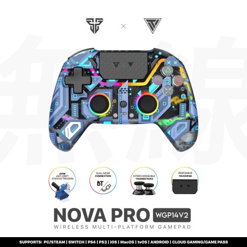 Fantech Nova Pro WGP14 V2 Wireless Hall Effect Gamepad – Nova Pro Polaris (BT 5.3, 6-Axis Gyro)