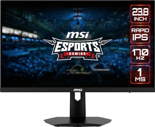MSI G244F 24 Inch FHD Gaming Monitor - 1920 X 1080 IPS Panel, 170 Hz / 1ms, 122.88% SRGB Colour Gamut/Freesync Premium- DP 1.2a, HDMI2.0b CEC