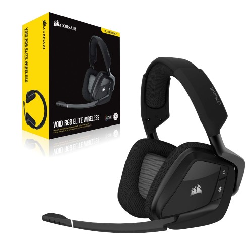 Corsair Void RGB Elite USB Premium Gaming Headset With 7.1 Surround Sound, Carbon