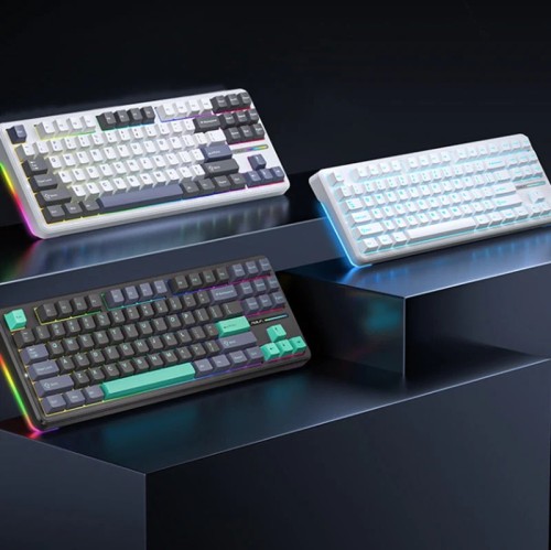 AULA F87 Pro Hot-Swappable Mechanical Keyboard: Tri-Mode Connectivity